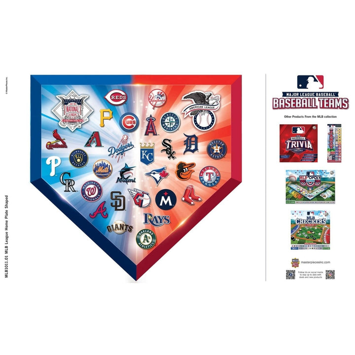 MLB - Home Plate 500 Piece Shaped Jigsaw Puzzle Image 4