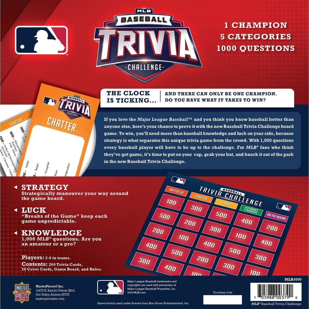 MLB Baseball Trivia Challenge Game 1000 Questions Fun for Baseball Fans Image 3