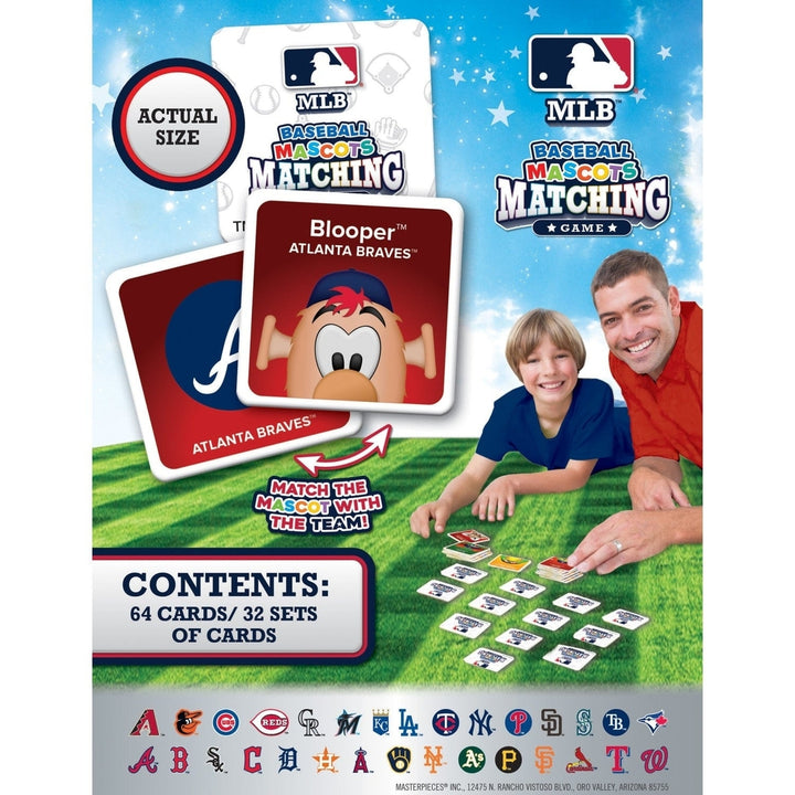 MLB Mascots Matching Game Family Fun Memory Game 32 Unique Pairs Image 3