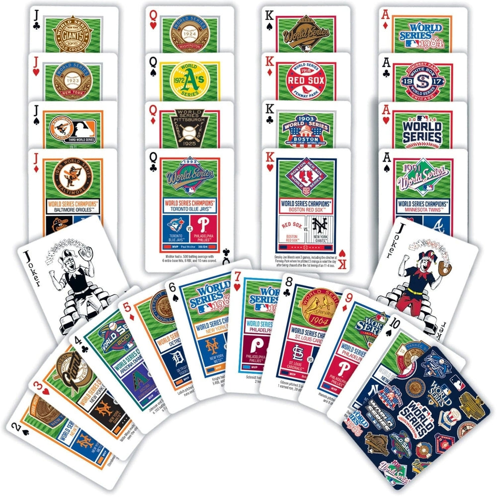 MLB World Series Playing Cards 54 Card Deck Officially Licensed Team Design Image 2