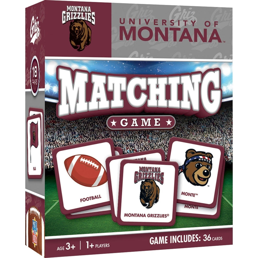 Montana Grizzlies Matching Game NCAA Memory Game for Family Fun Sports Theme Image 1