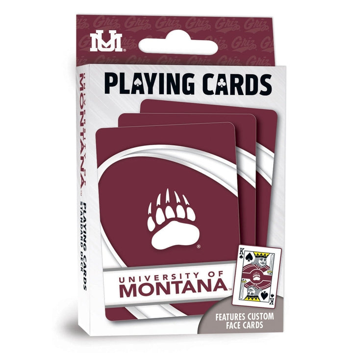 Montana Grizzlies Playing Cards NCAA 54 Card Deck Officially Licensed Team Cards Image 1