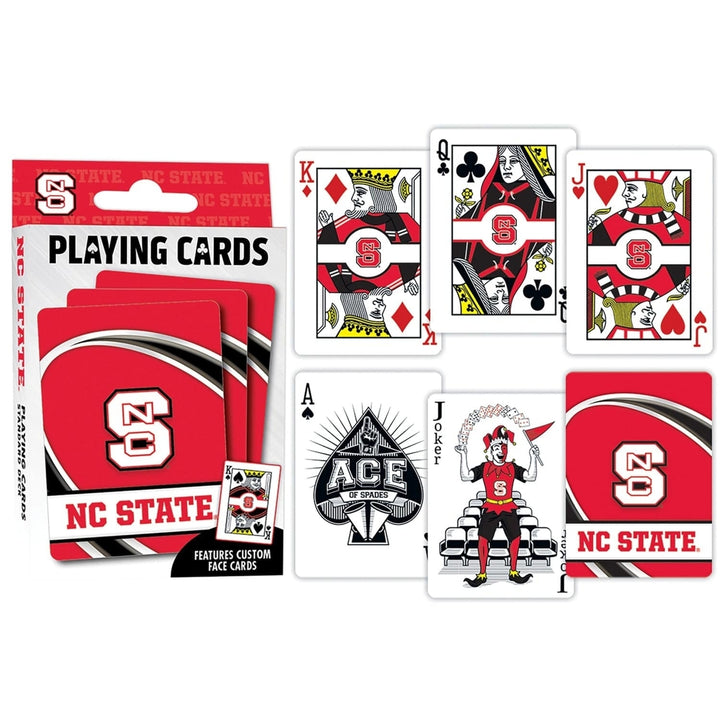 NC State Wolfpack Playing Cards 54 Card Deck NCAA Team Logo Custom Designs Image 3