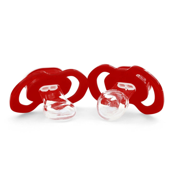 NC State Wolfpack Pacifier 2-Pack BPA-Free Silicone Infant Soother Team Colors Image 2