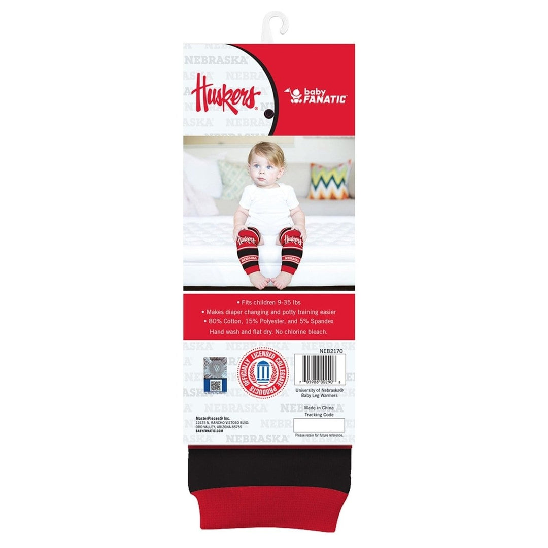 Nebraska Cornhuskers Baby Leg Warmers Unisex Cotton Blend Infant Toddler 9-35 lbs Image 3