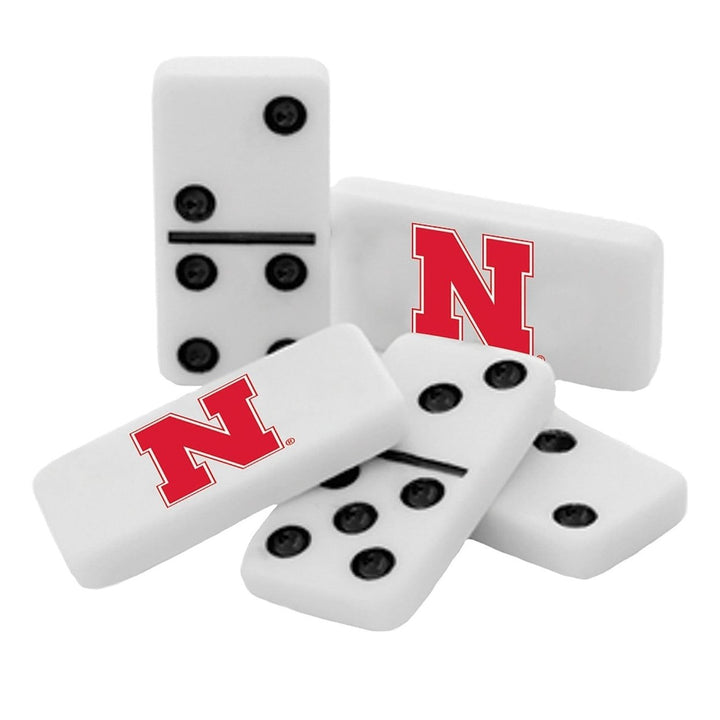 Nebraska Cornhuskers Dominoes Set Officially Licensed Collectible Tin 28 Pieces Image 2