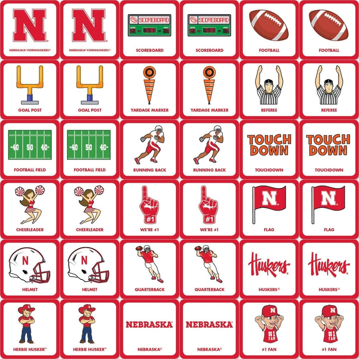 Nebraska Cornhuskers Matching Game Family Fun NCAA Card Game fine Image 2