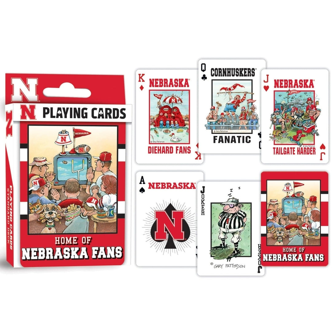 Nebraska Cornhuskers Playing Cards NCAA Deck 54 Cards Team Logo Design Image 3