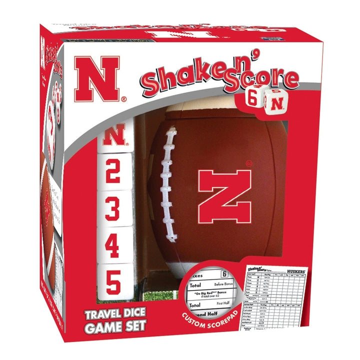 Nebraska Cornhuskers Shake n Score Dice Game Official NCAA Travel Game Image 1