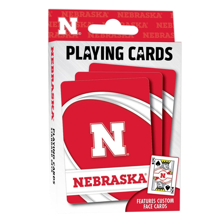 Nebraska Cornhuskers Playing Cards NCAA 54 Card Deck Team Logo Design Image 1