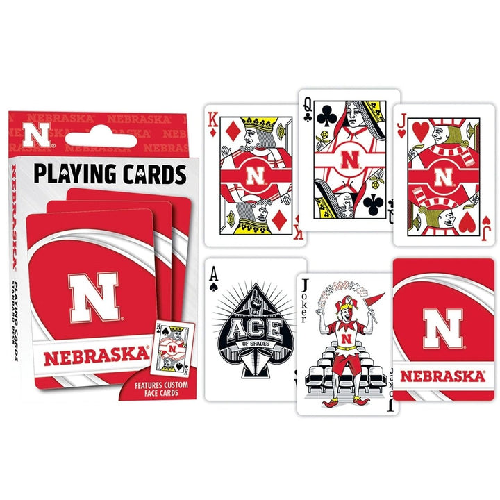 Nebraska Cornhuskers Playing Cards NCAA 54 Card Deck Team Logo Design Image 3