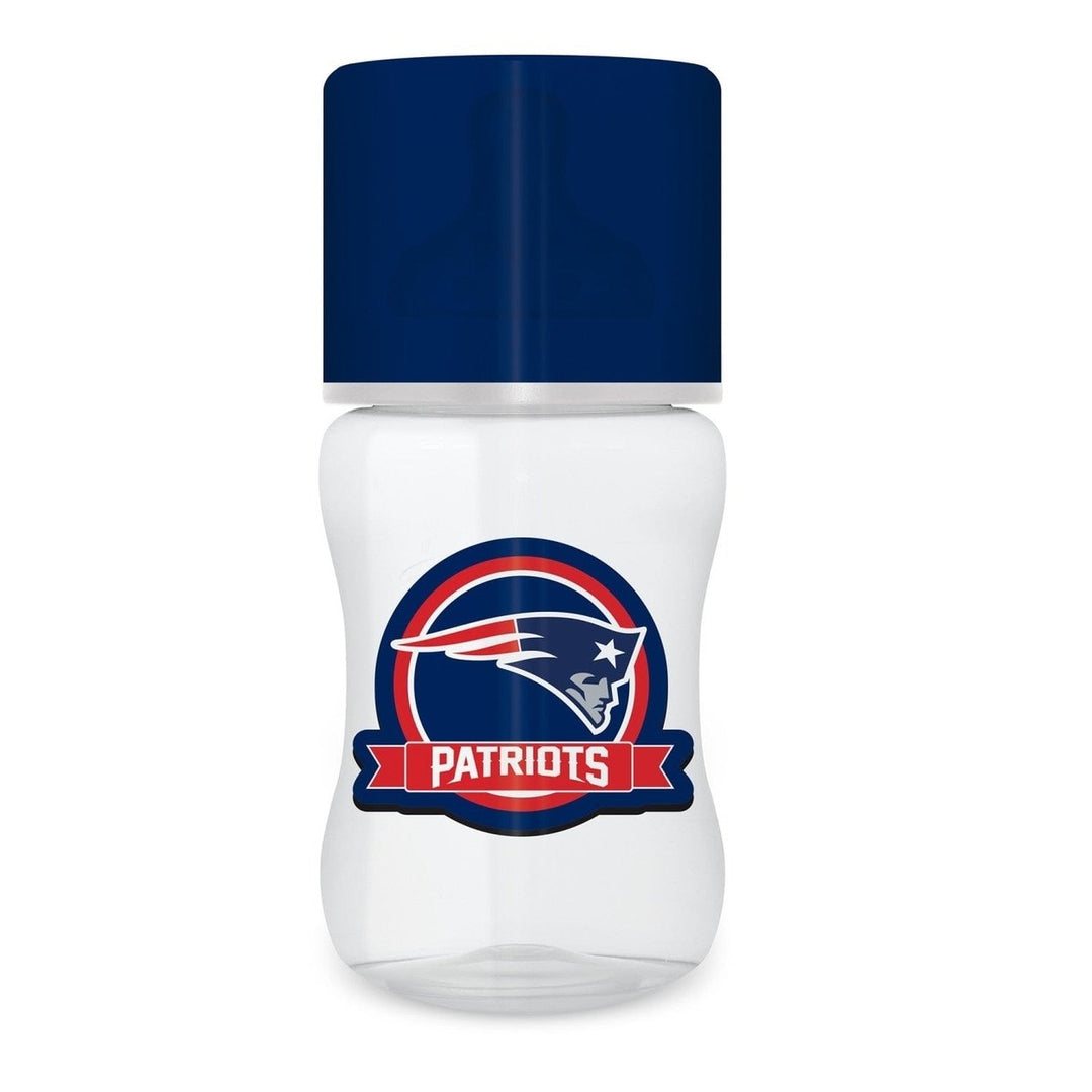 England Patriots Baby Bottle 9oz NFL Infant Bottle BPA Free Dishwasher Safe Image 1