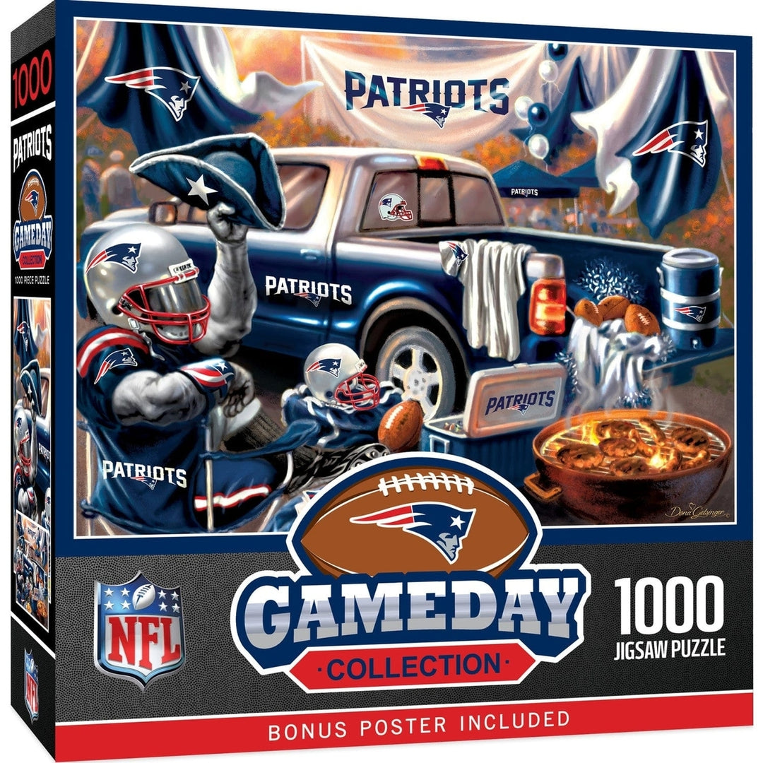 England Patriots 1000 Piece Jigsaw Puzzle Eco-Friendly 19.25 x 26.75 Inches Image 1