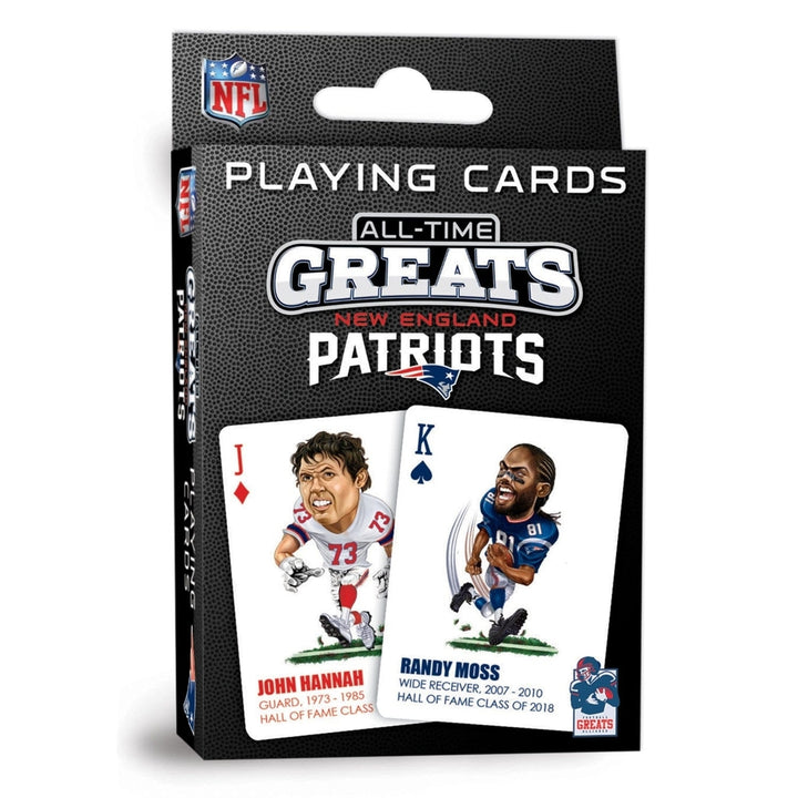 England Patriots Playing Cards 54 Card Deck NFL Team Jokers Custom Design Image 1