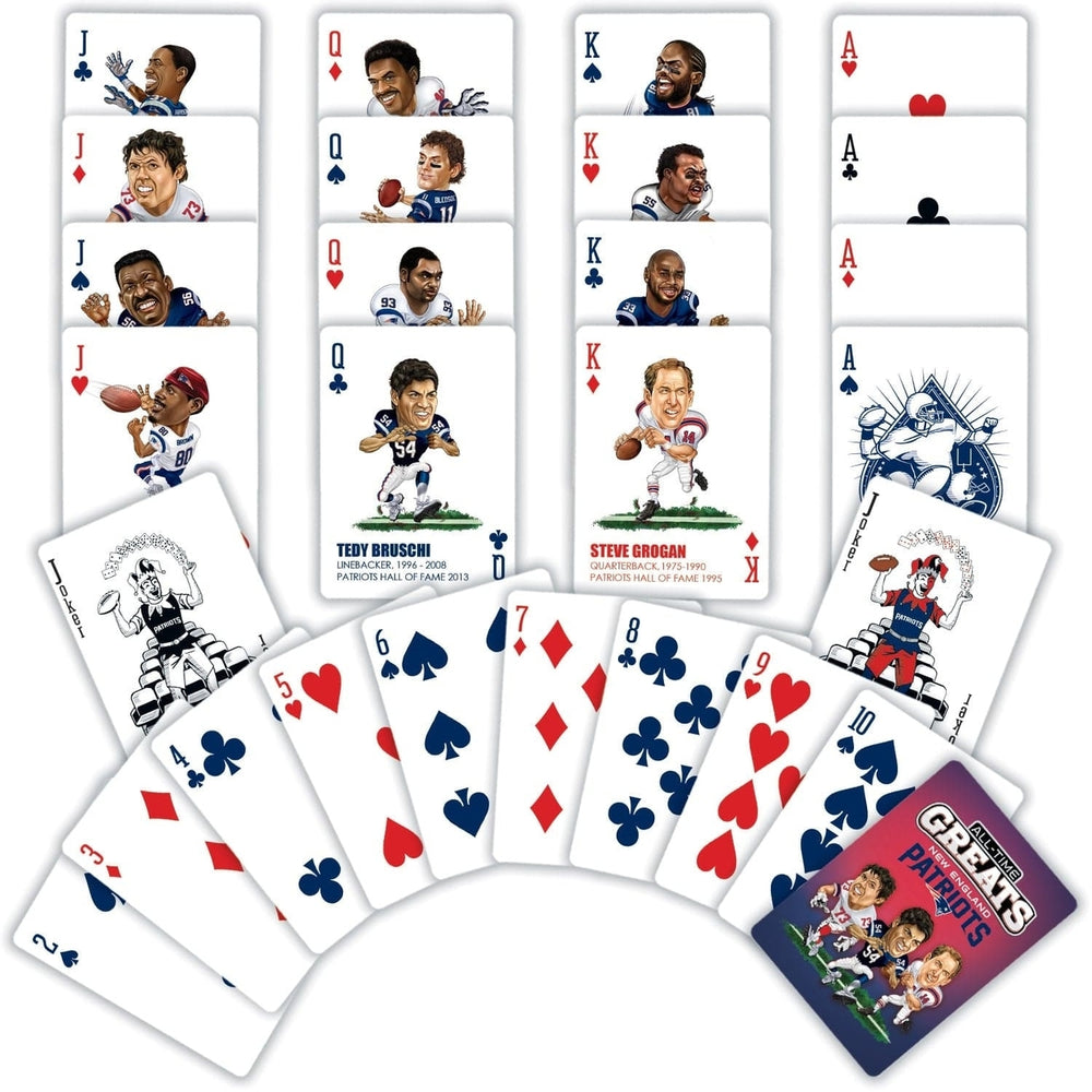 England Patriots Playing Cards 54 Card Deck NFL Team Jokers Custom Design Image 2