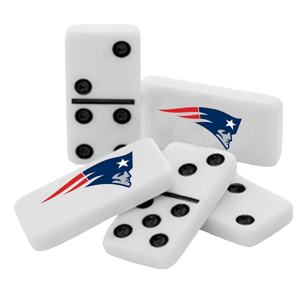 England Patriots Dominoes Set Official NFL Licensed Collectible Tin Box Image 2