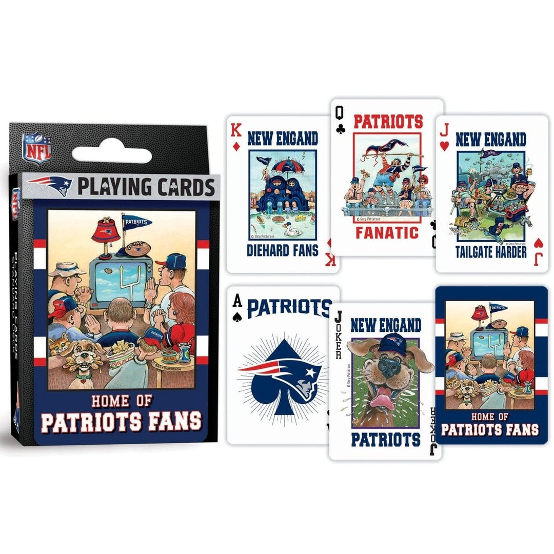 England Patriots Fan Deck Playing Cards 54 Card Deck NFL Team Design Image 3