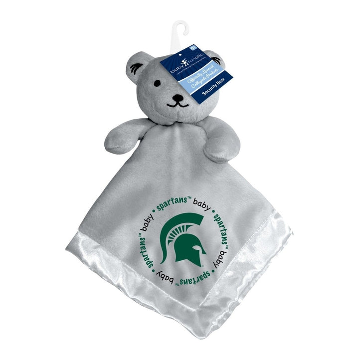 Michigan State Spartans Security Bear Gray 14in Plush Soft Satin Lining Image 2