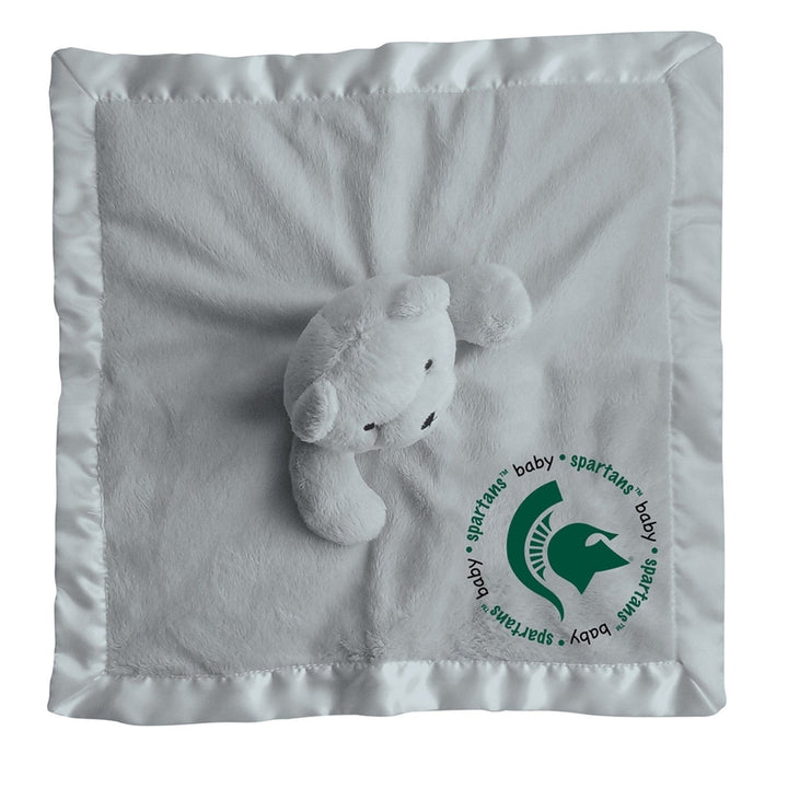 Michigan State Spartans Security Bear Gray 14in Plush Soft Satin Lining Image 3