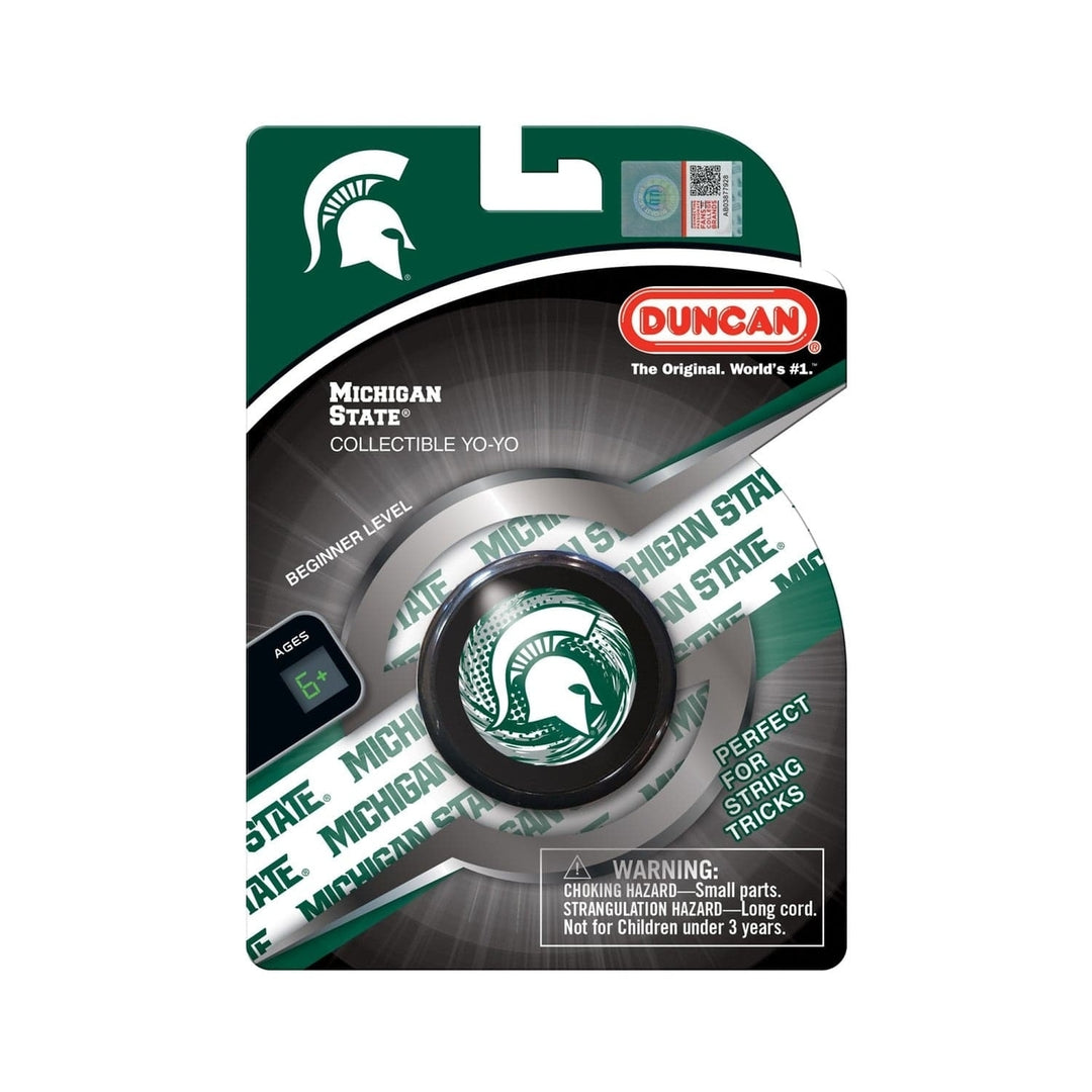 Michigan State Spartans Duncan Yo-Yo Collectible Team Design Green and White Image 2