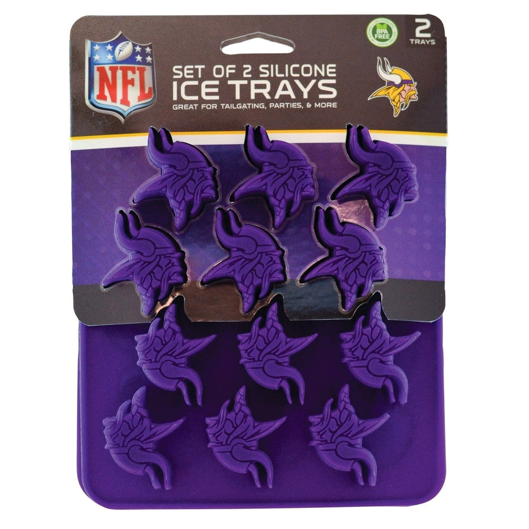 Minnesota Vikings Silicone Ice Cube Tray Food-Grade Candy Mold Purple 3D Image 2