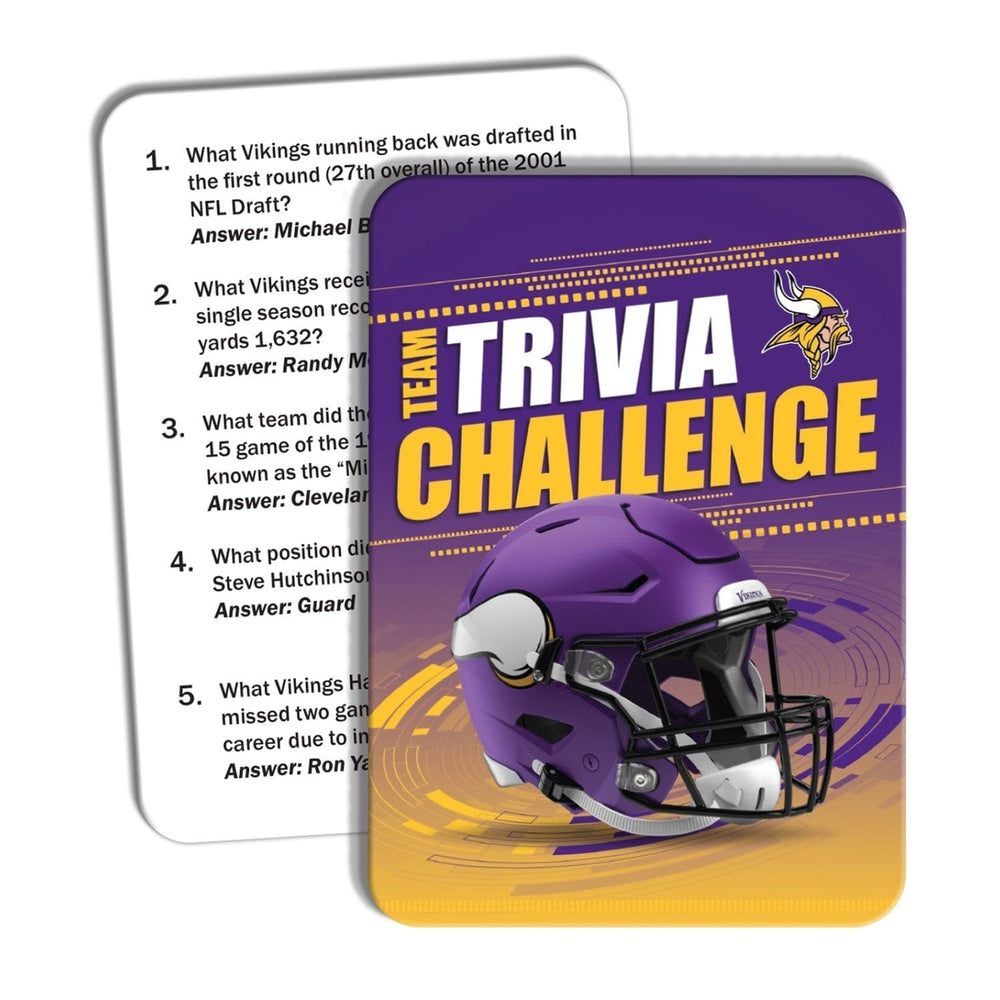 Minnesota Vikings Trivia Challenge Game 50 Cards 250 Questions Ages 12 Up Image 2