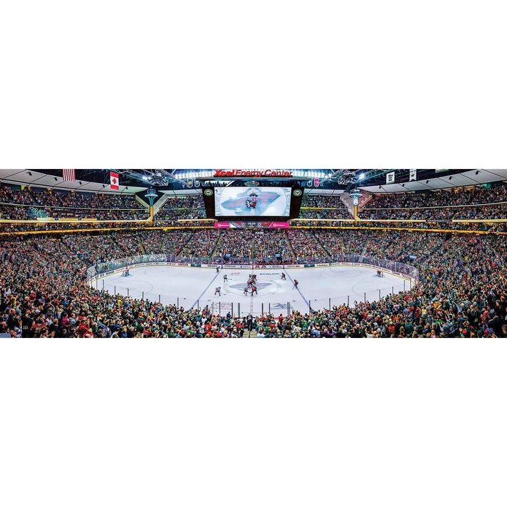 Minnesota Wild 1000 Piece Panoramic Jigsaw Puzzle 13x39 Recycled Chipboard Image 2