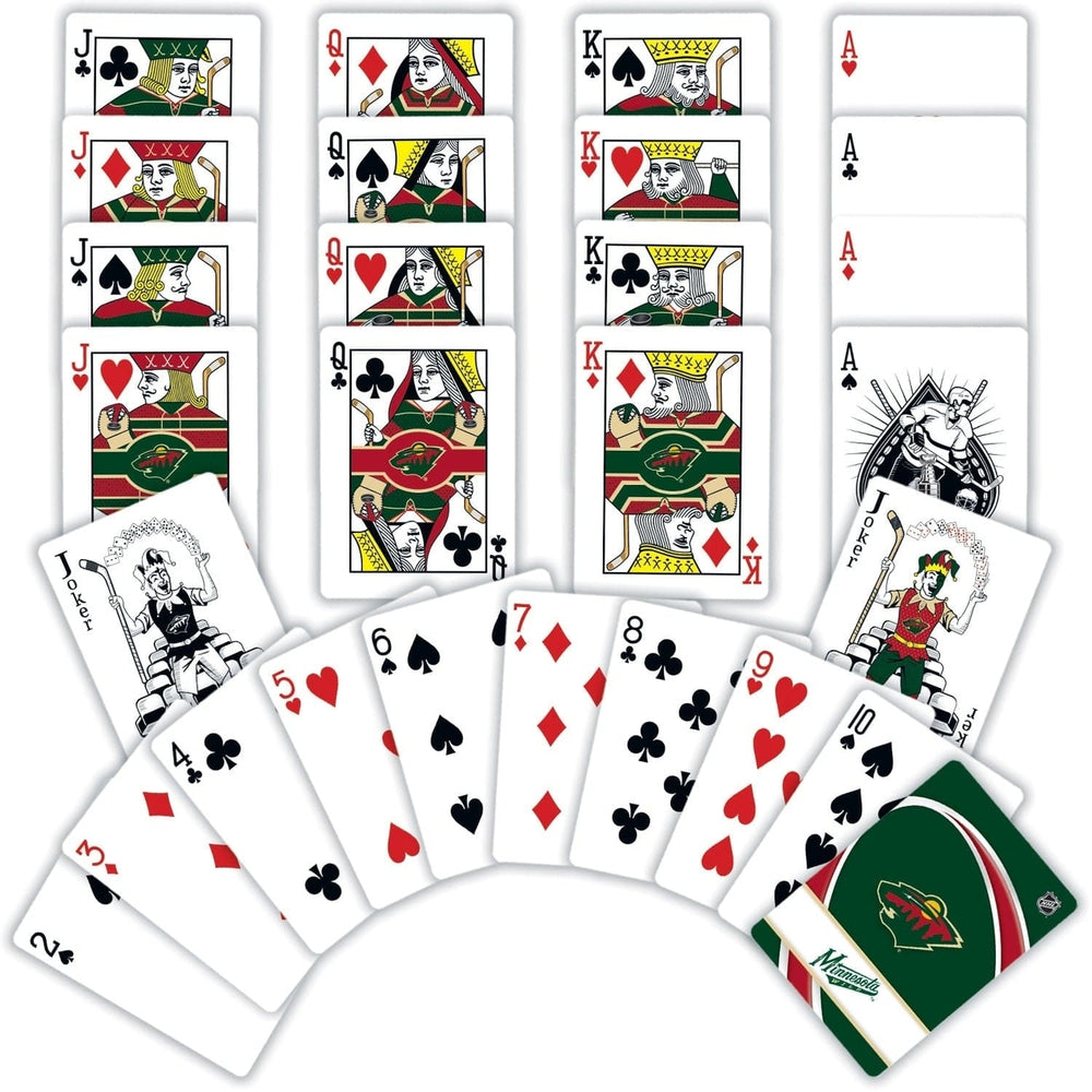 Minnesota Wild Playing Cards Officially Licensed NHL 54 Card Deck Team Logo Image 2