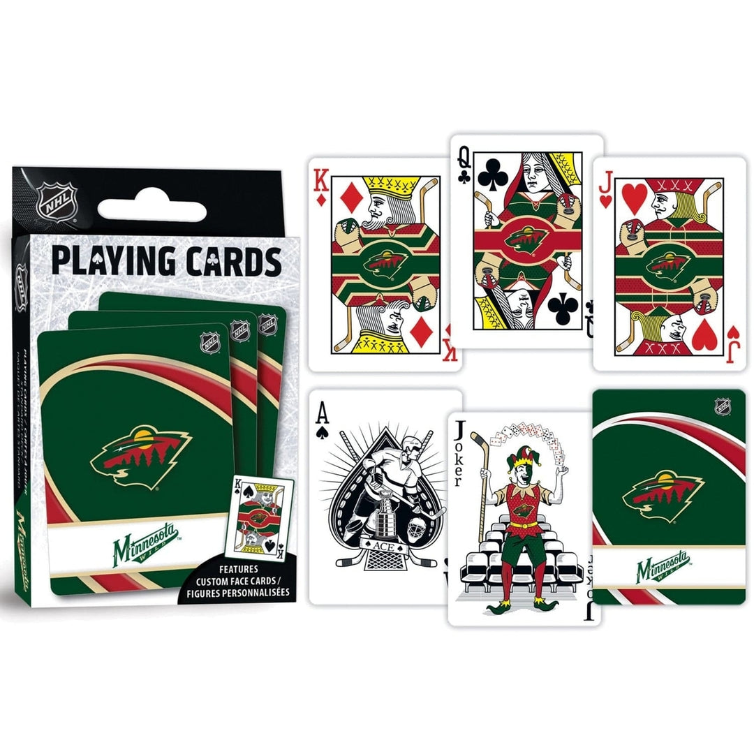 Minnesota Wild Playing Cards Officially Licensed NHL 54 Card Deck Team Logo Image 3