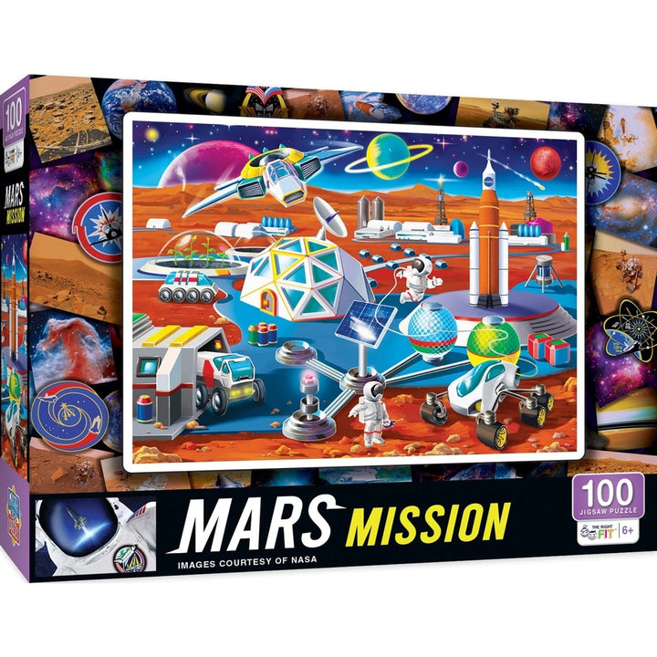 NASA Mars Mission 100 Piece Jigsaw Puzzle Solar System Space Exploration Image 1