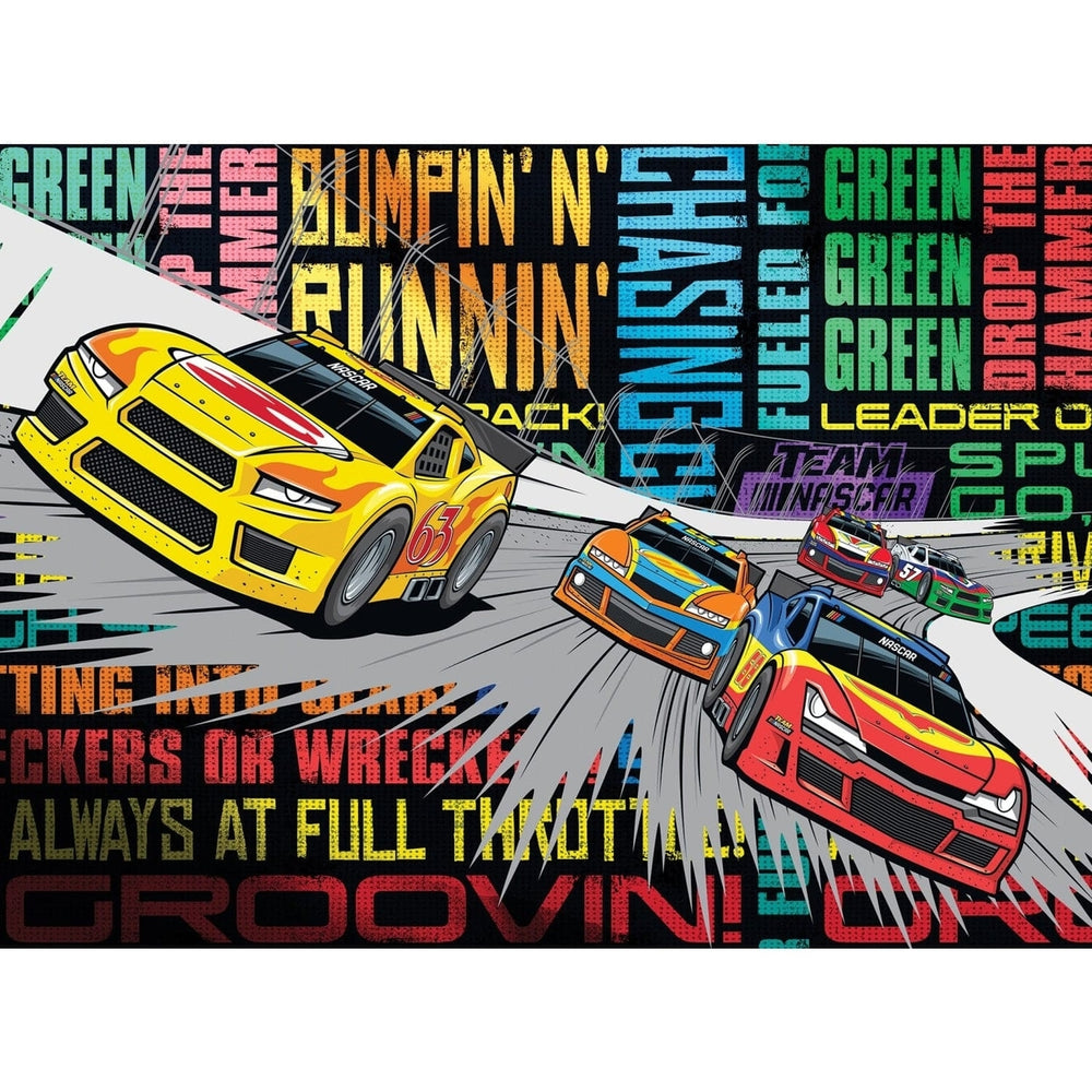 NASCAR Highspeed Hijinx 100 Piece Jigsaw Puzzle 19x14 for Ages 6 Plus Image 2