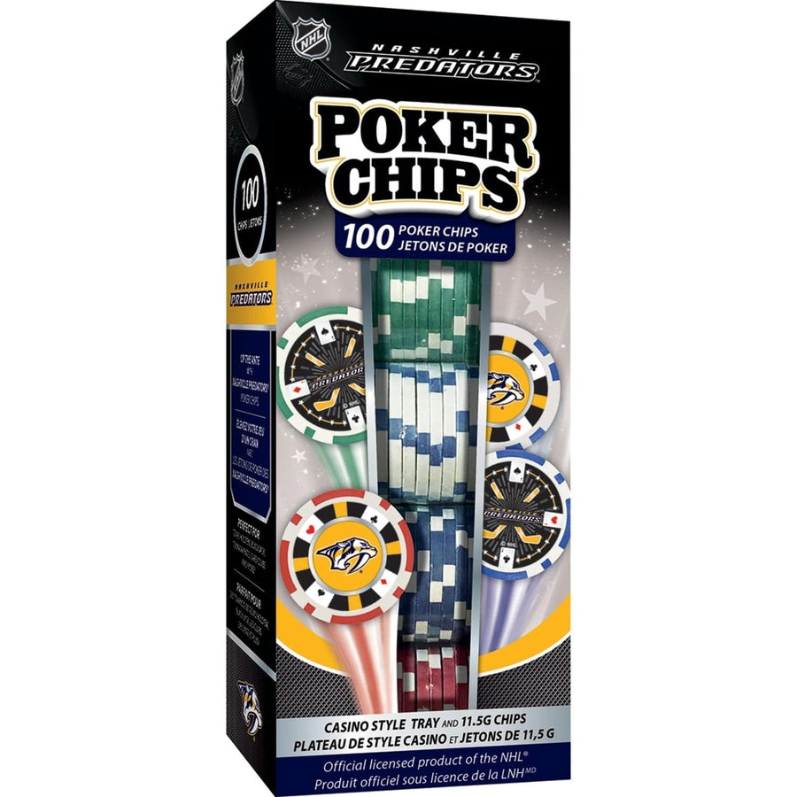 Nashville Predators 100 Piece Poker Chips Image 1