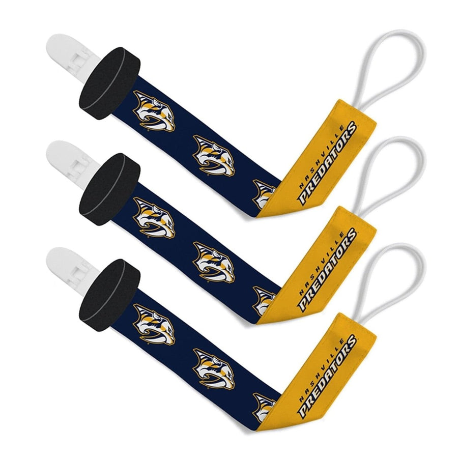 Nashville Predators - Pacifier Clip 3-Pack Image 1