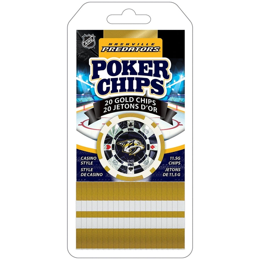 Nashville Predators 20 Piece Poker Chips Image 1