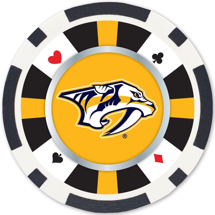 Nashville Predators 100 Piece Poker Chips Image 3