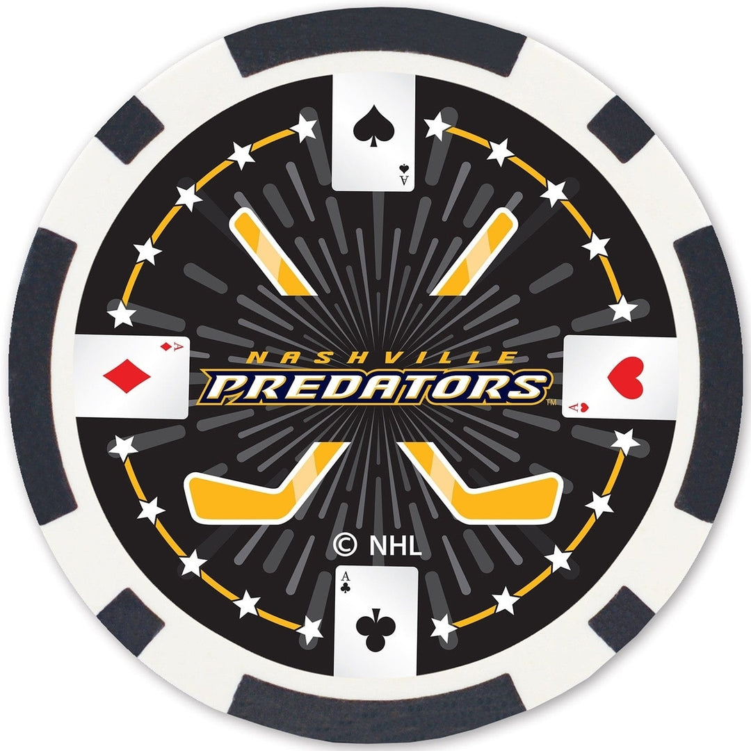 Nashville Predators 100 Piece Poker Chips Image 4