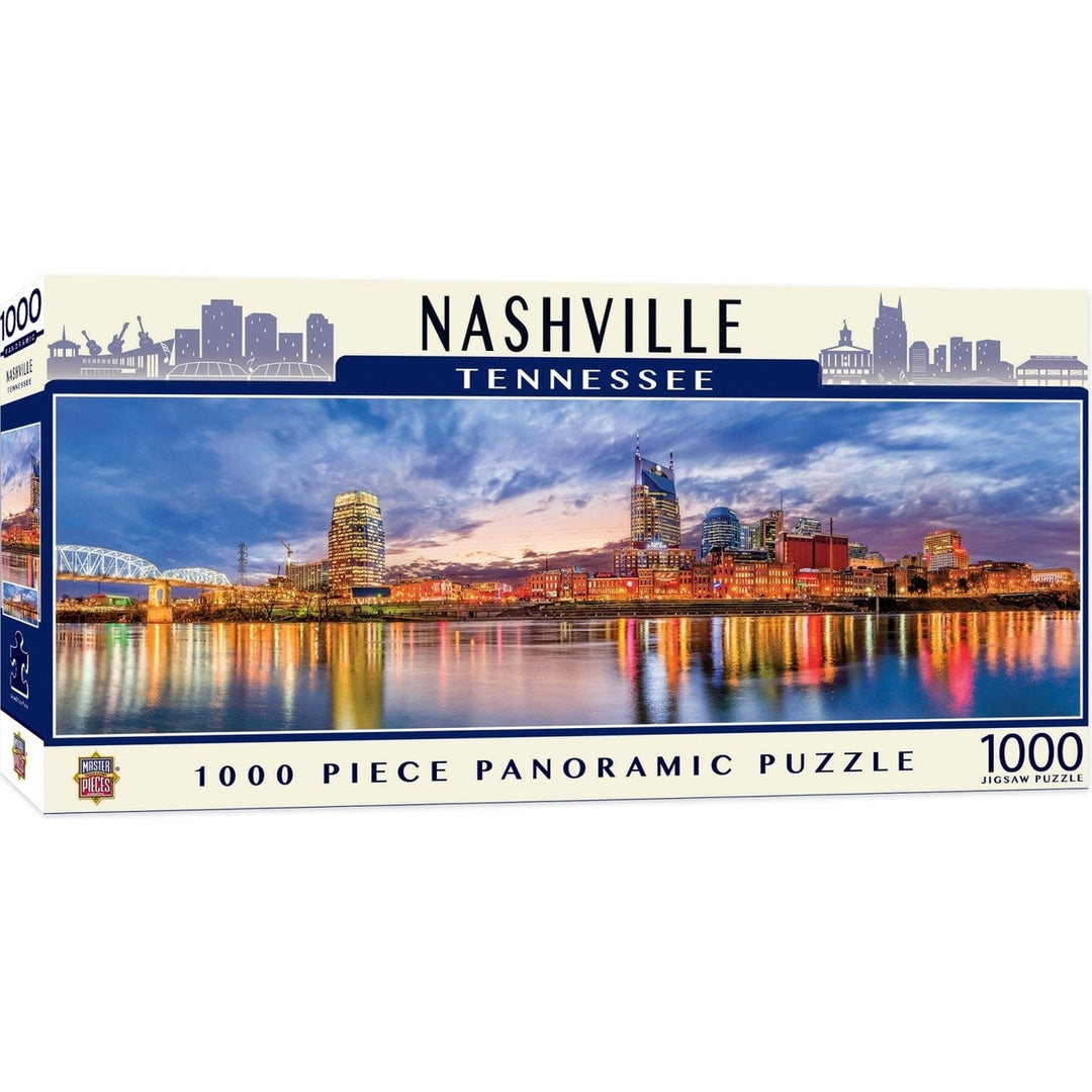 Nashville Tennessee 1000 Piece Panoramic Jigsaw Puzzle Image 1