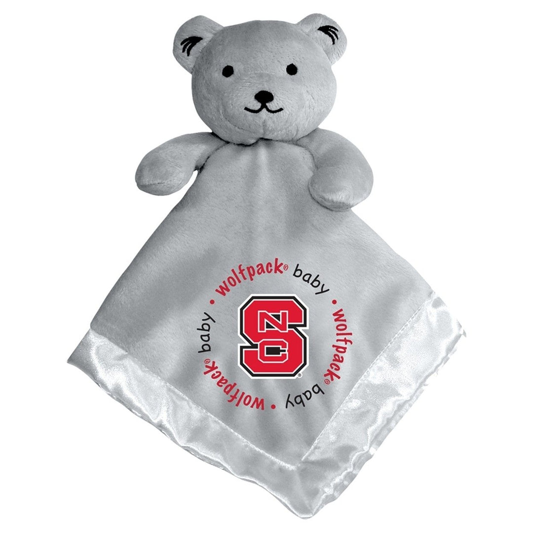 NC State Wolfpack Gray Security Bear Plush Toy 14in BabyFanatics Embroidered Image 1