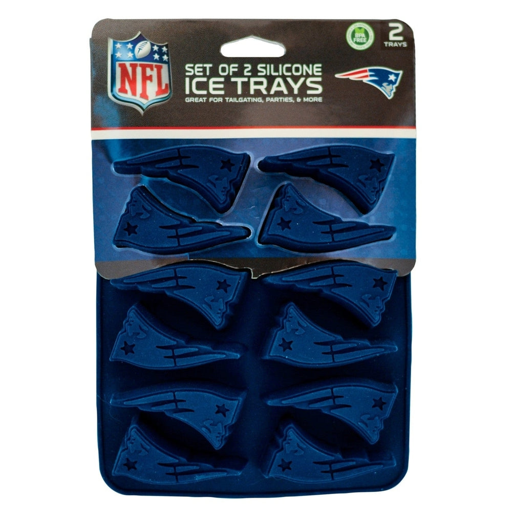 England Patriots Silicone Ice Cube Tray Food Grade 12-Cube Team Color Image 2