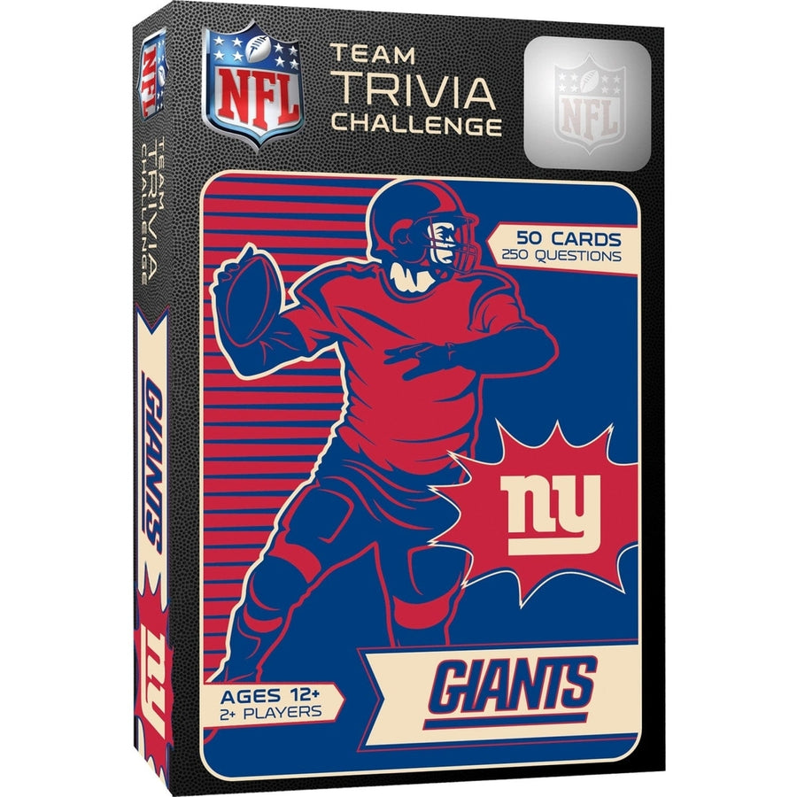 York Giants Trivia Challenge Game 50 Cards 250 Questions Ages 12 and Up Image 1