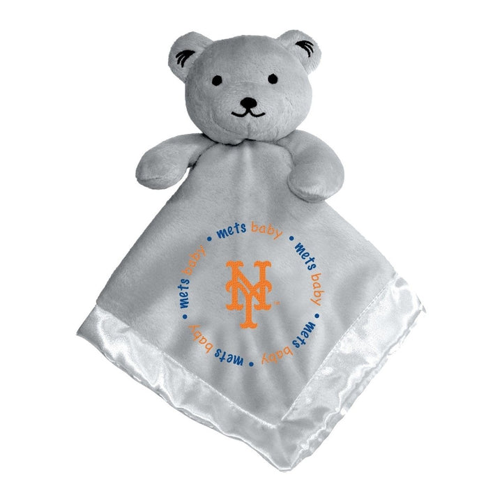 York Mets Security Bear Gray Soft Plush 14in Embroidered Team Logo Image 1