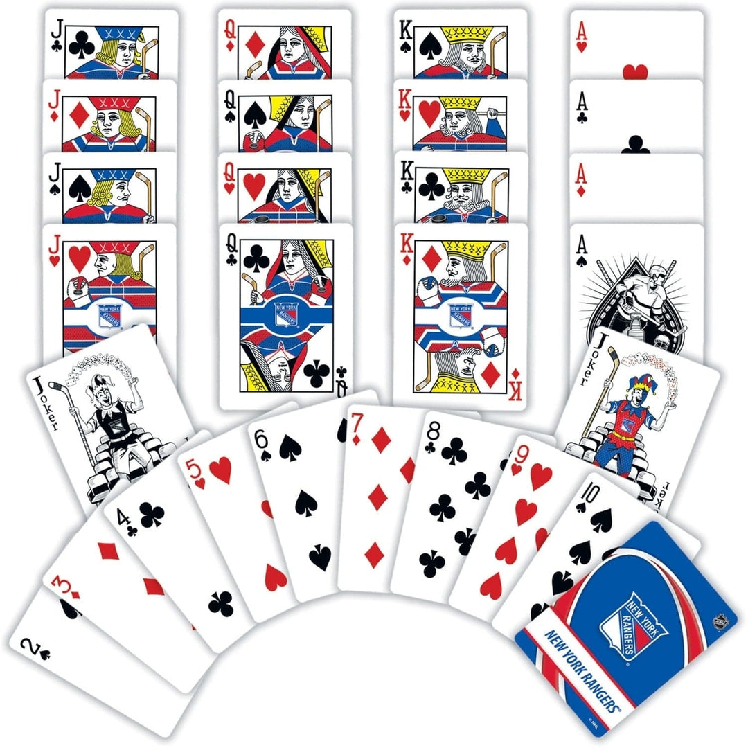 York Rangers Playing Cards 54 Card Deck Officially Licensed NHL Deck Image 2