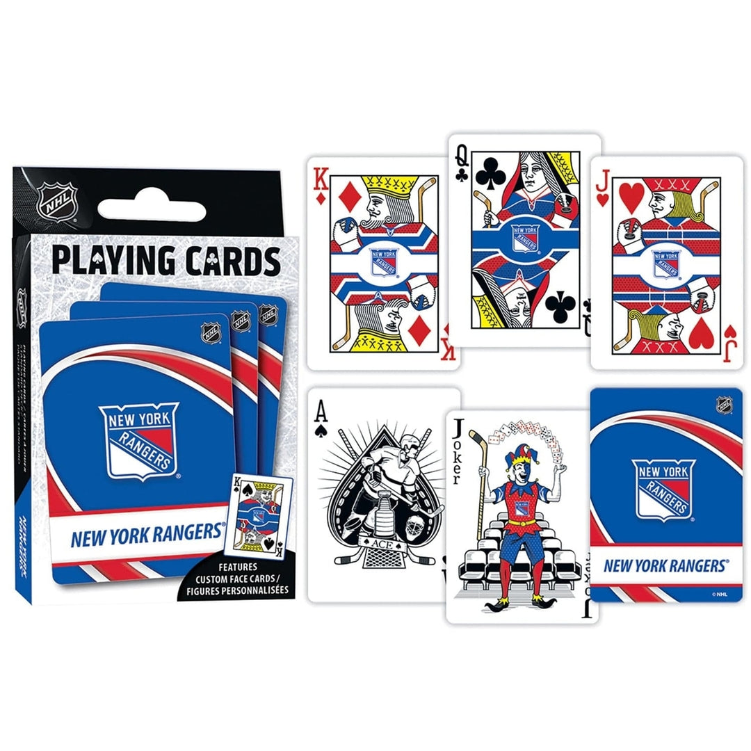 York Rangers Playing Cards 54 Card Deck Officially Licensed NHL Deck Image 3