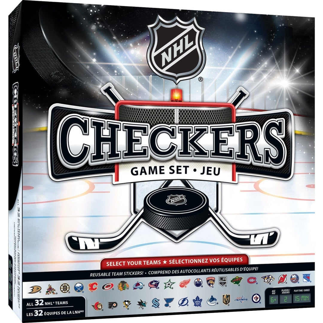 NHL - League Checkers Board Game Image 1