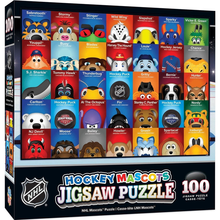 NHL Mascots 100 Piece Jigsaw Puzzle Image 1