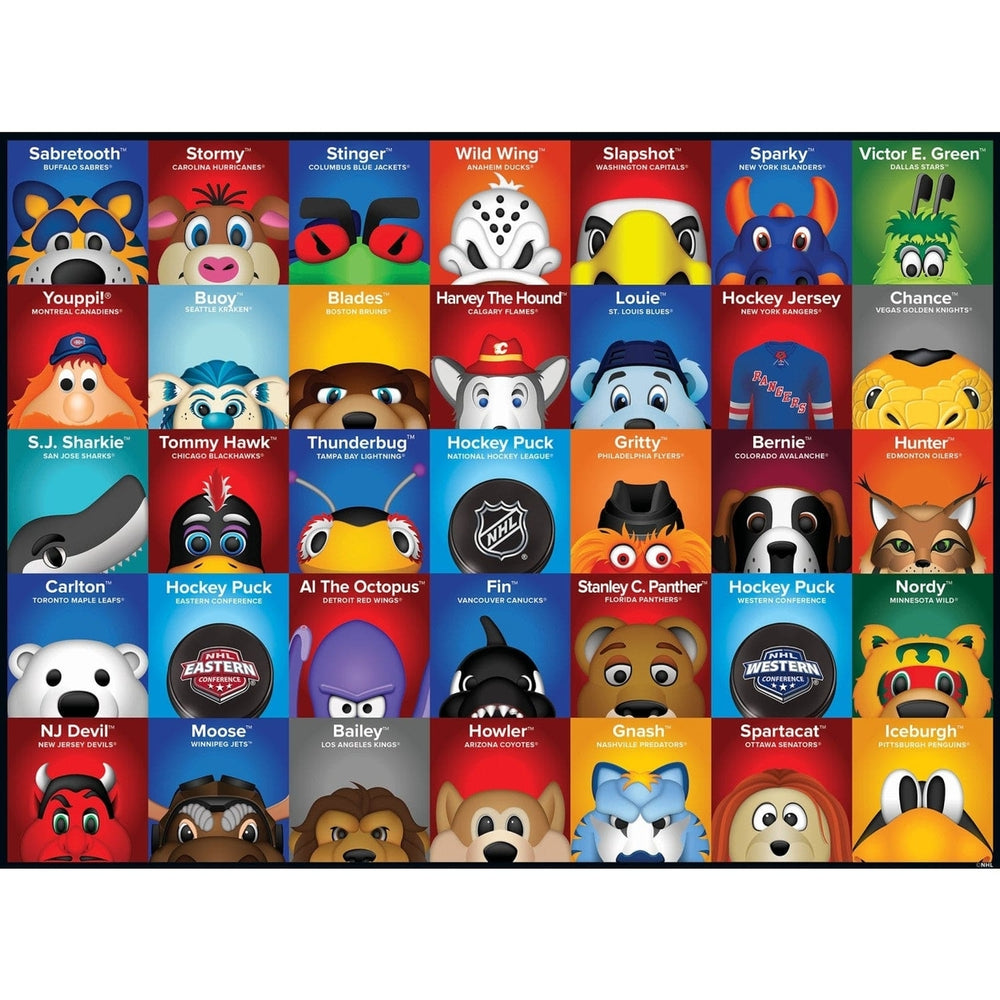 NHL Mascots 100 Piece Jigsaw Puzzle Image 2