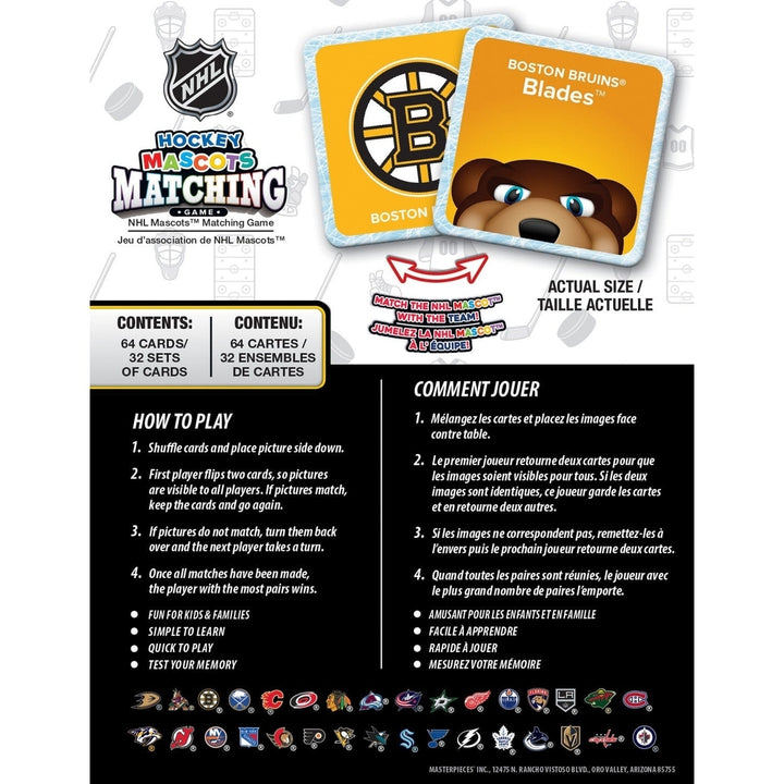 NHL Mascots Matching Game Image 3