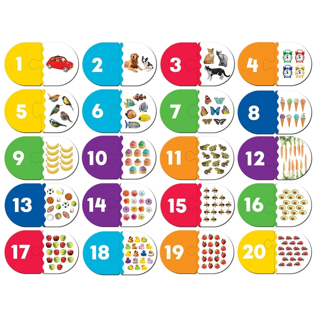 Numbers Educational Matching Jigsaw Puzzle for Kids Ages 3 and Up Learning Fun Image 2