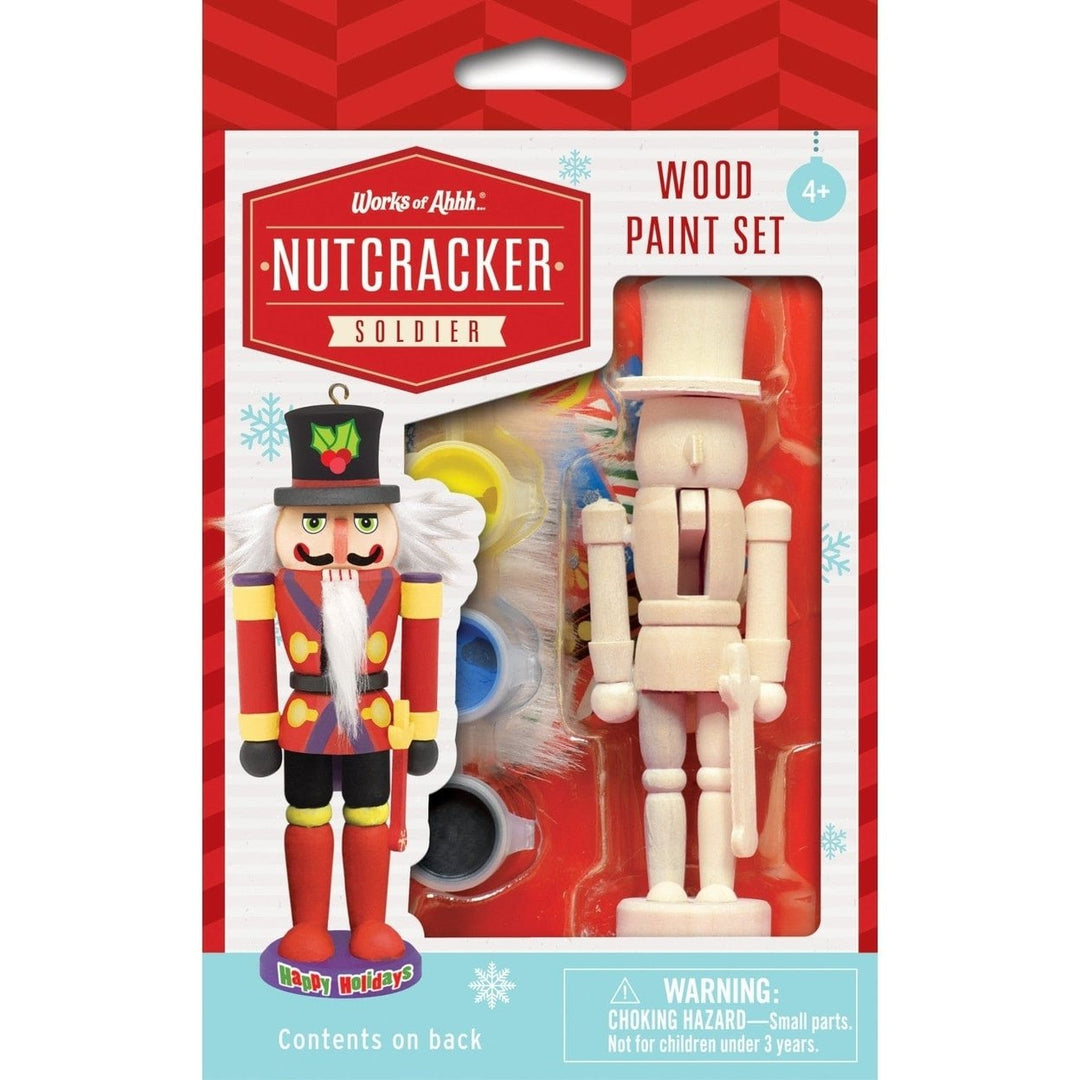 Nutcracker Soldier Ornament Wood Paint Kit Image 1