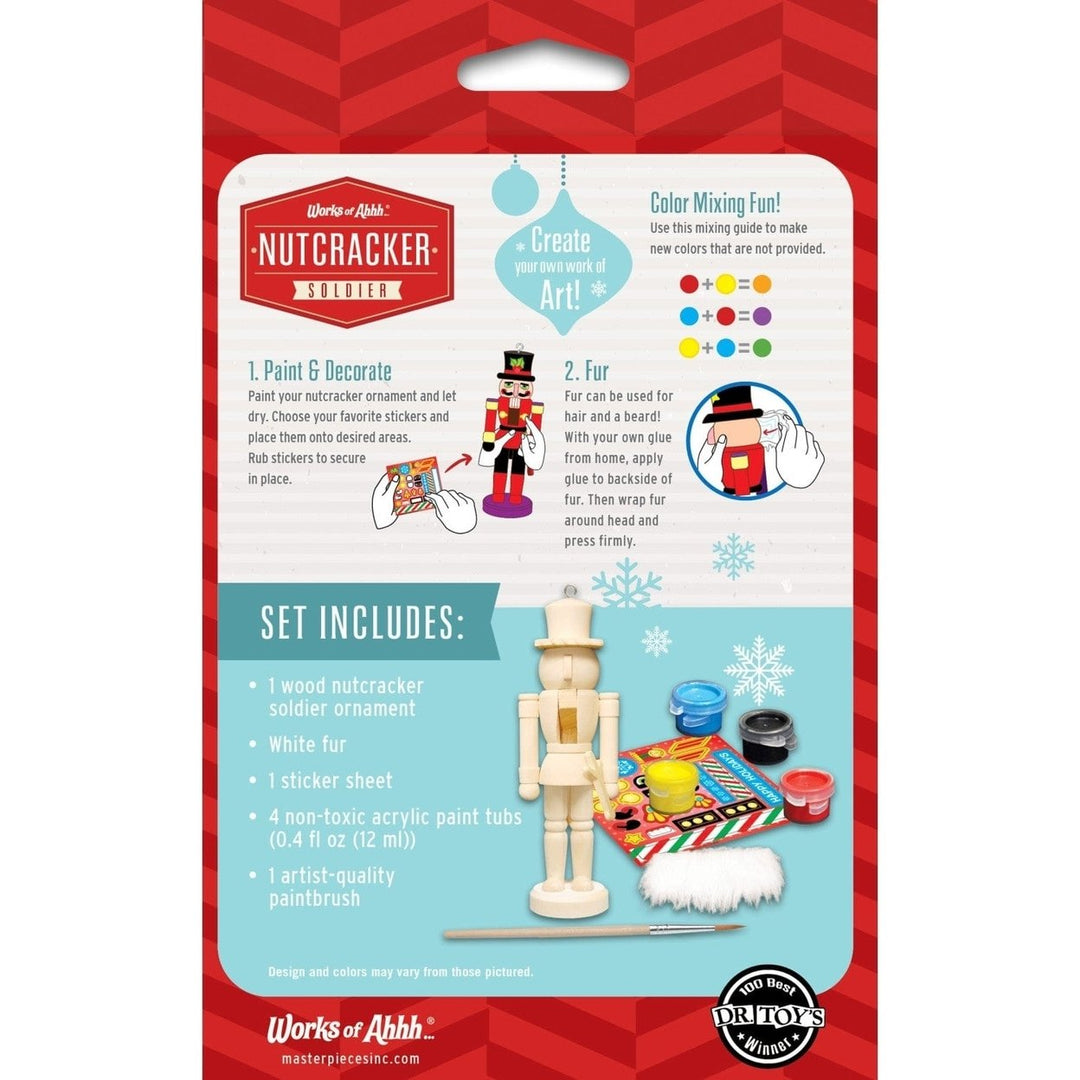 Nutcracker Soldier Ornament Wood Paint Kit Image 3